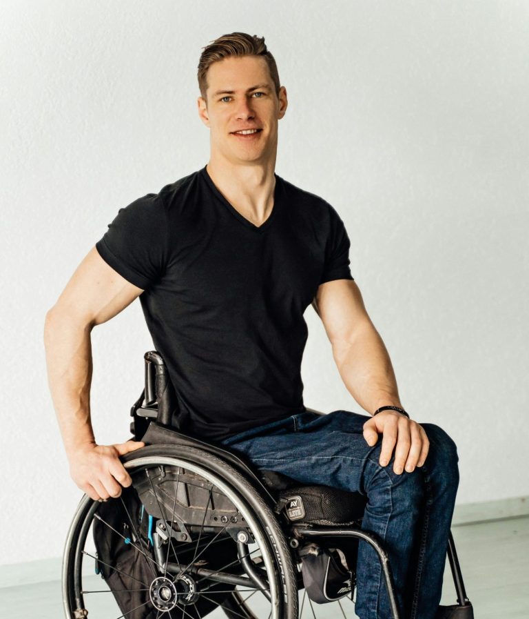 Man in wheelchair